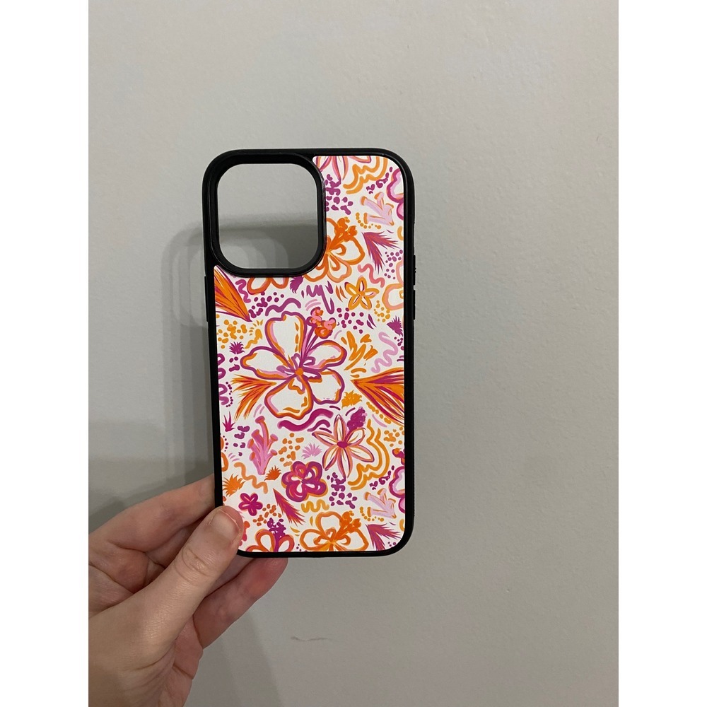 Phone Case Unisex iPhone 14 Pro Max‎ Multicolor Floral Hibiscus Tropical Bumper